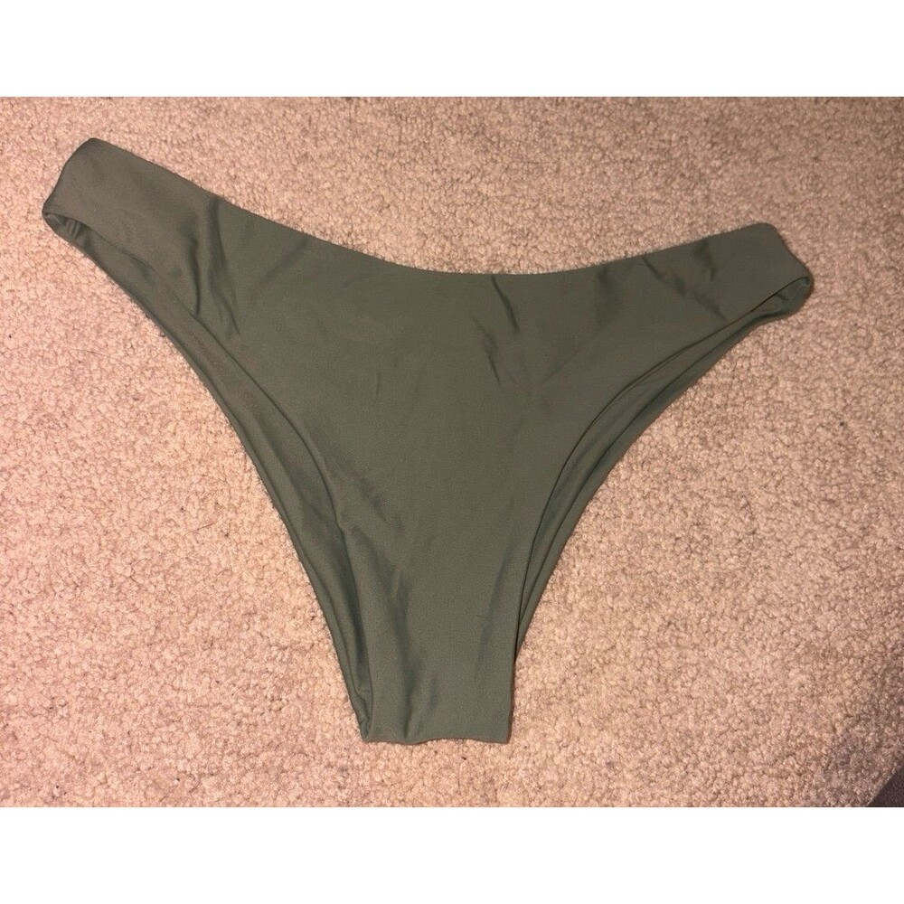 Women's olive green bikini bottom